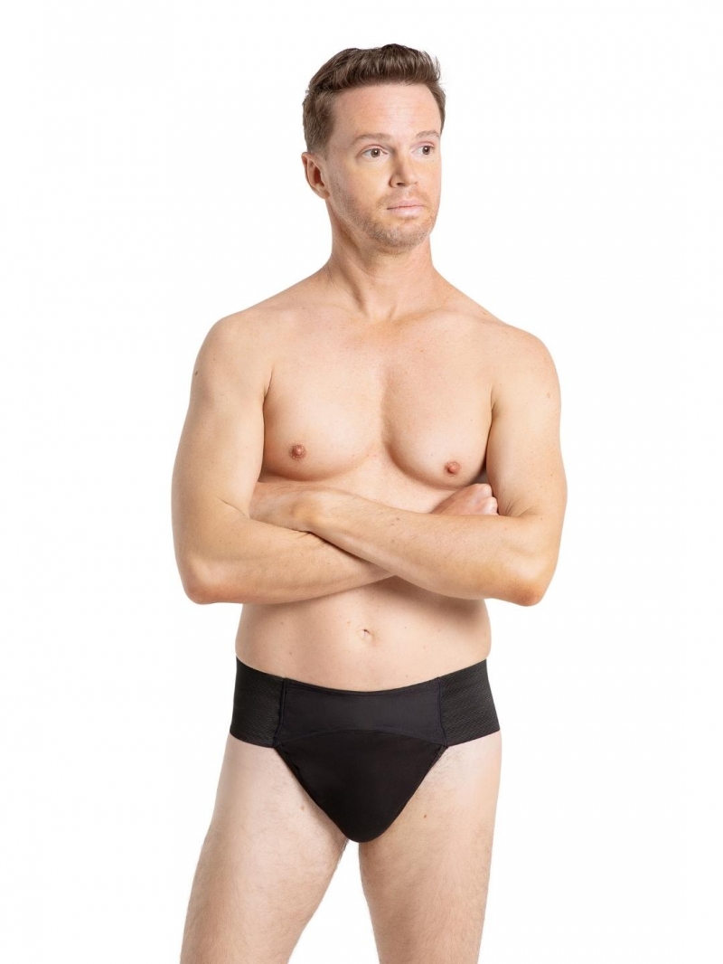 capezio men's cotton quilted thong dance belt