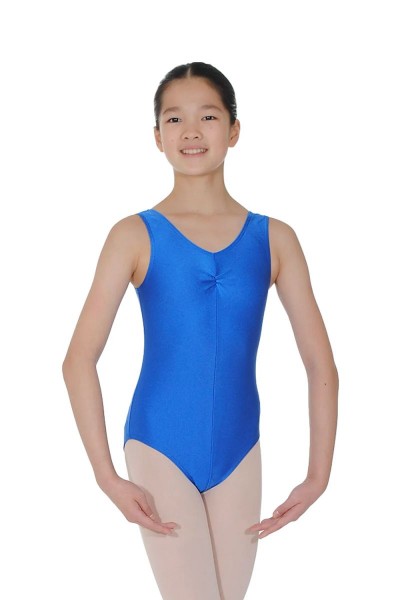  Sleeveless Leotard Ruched Front Nylon Lycra